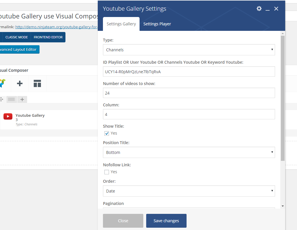 youtube-for-wordpress-use-visual-composer