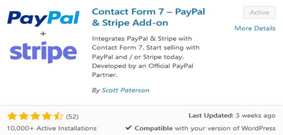 Contact Form 7 PayPal