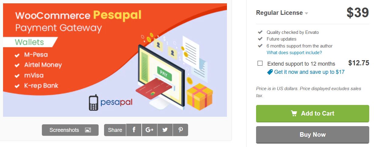 woocommerce pesapal payment