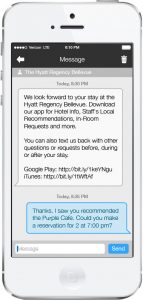 Hyatt-messaging-app