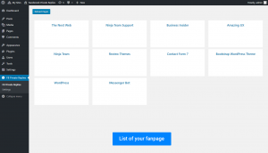 List of your fanpage