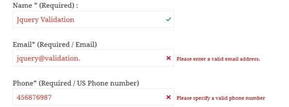 JQuery Validation For Contact Form 7