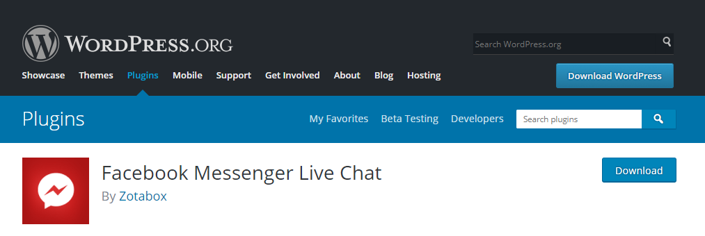 facebook messenger live chat