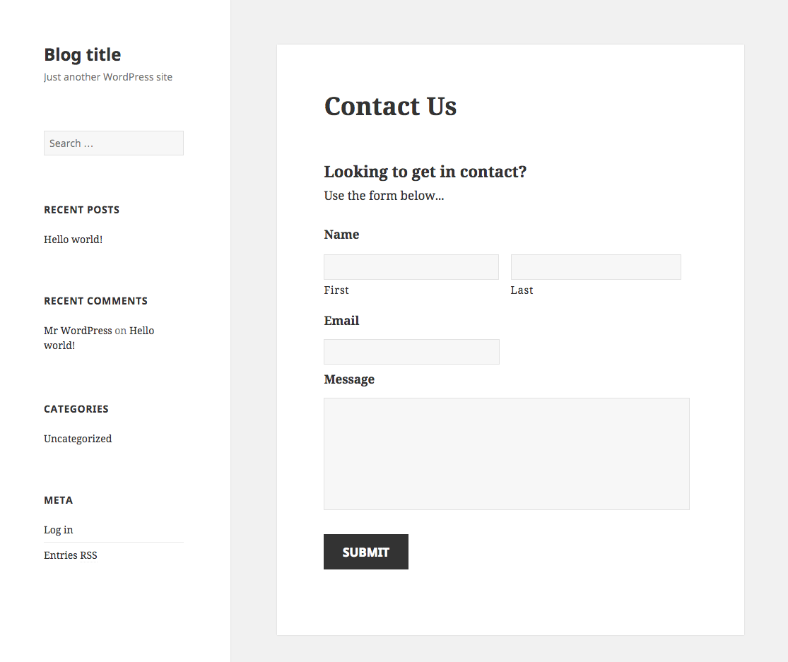 contact form 7