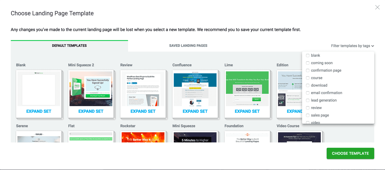 thrive architect templates