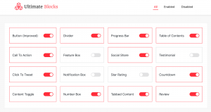 Ultimate Blocks wordpress plugin
