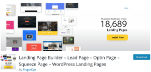 PluginOps landing page woocommerce marketing plugin