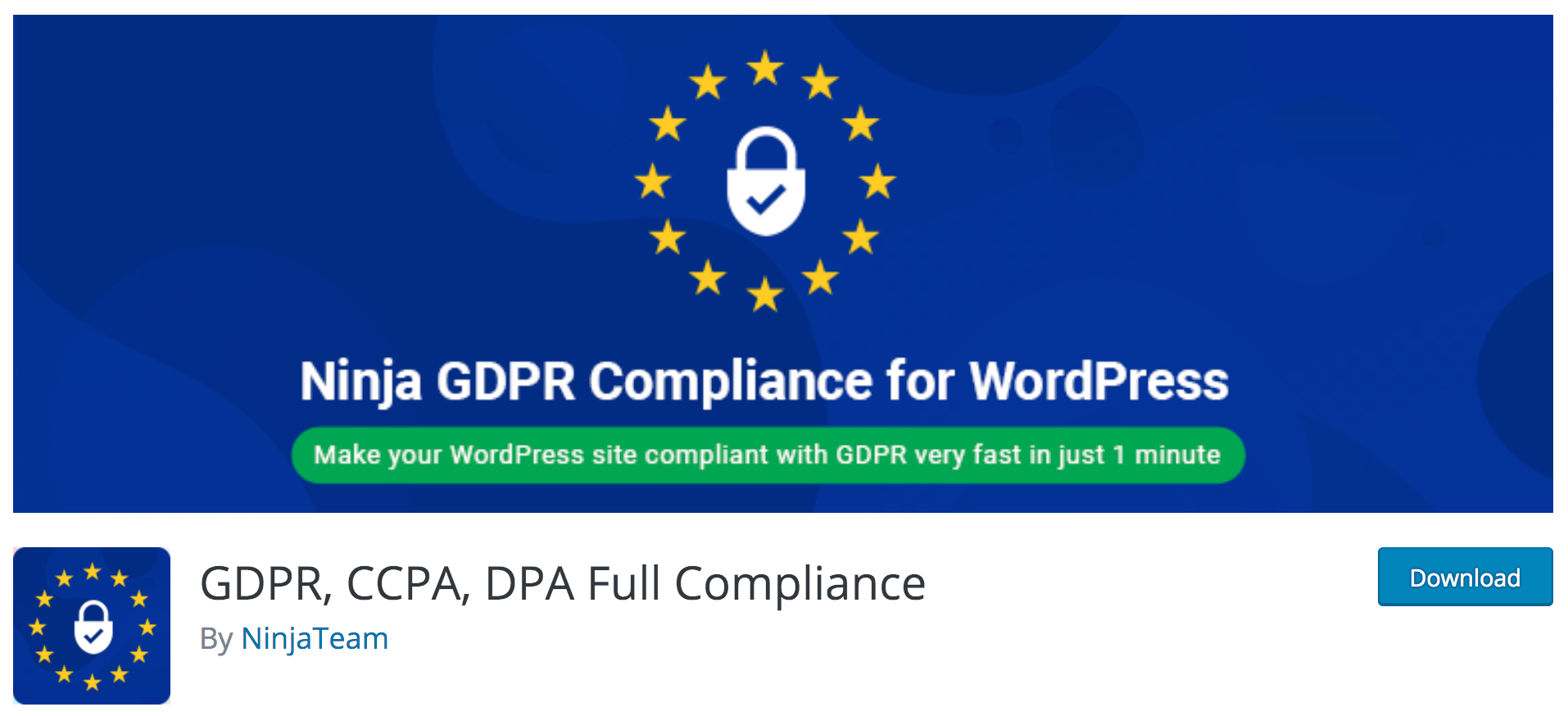 GDPR plugin ninjateam wordpress