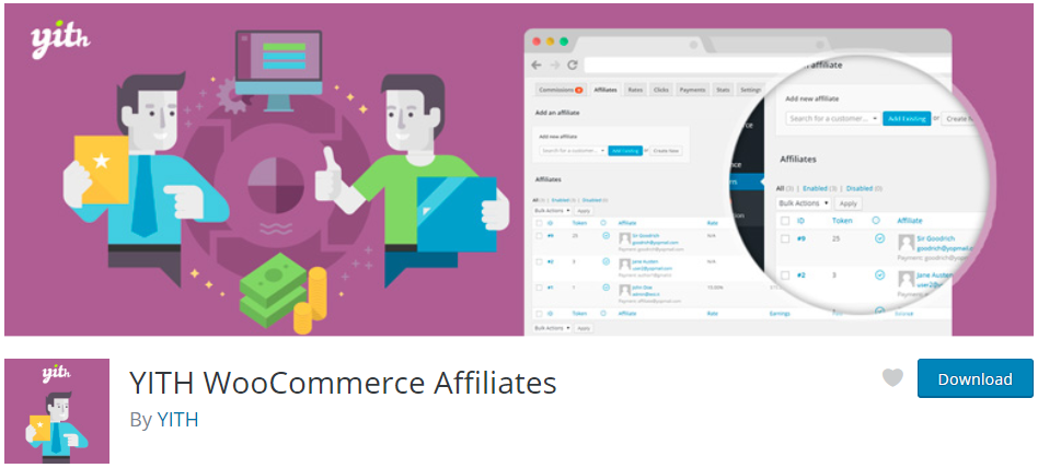 YITH WooCommerce Affiliate plugin