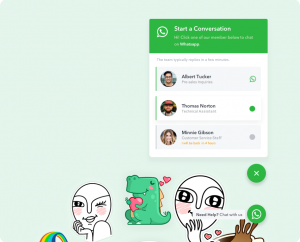 whatsapp plugin wordpress interface