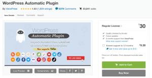 WordPress Automatic Plugin used in auction site