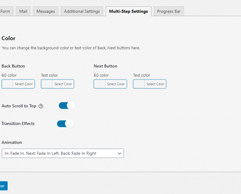 Contact form 7 Multi-step General Settings