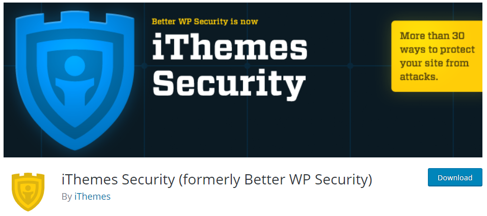 iThemes security plugin for WordPress