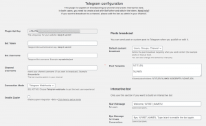 telegram-plugin bot channel configuration