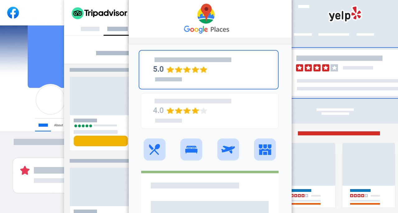 top reviews platforms with Google and Yelp