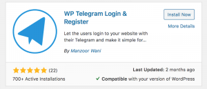 wp telegram login plugin