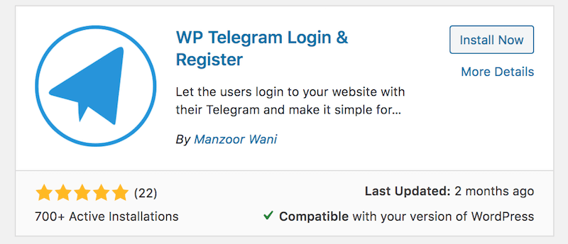 wp telegram login plugin