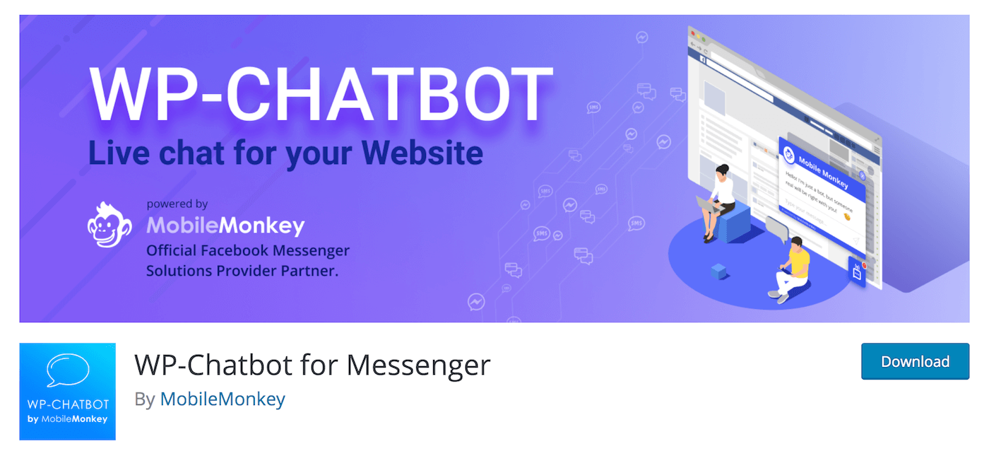 WP Chatbot for Messenger by MobileMonkey