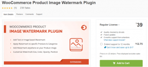 WooCommerce Product Image Watermark Plugin