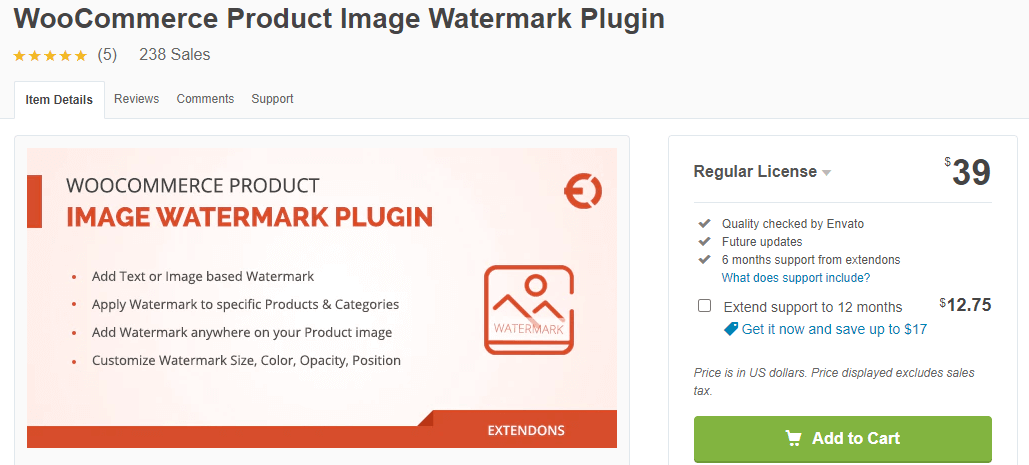 WooCommerce Product Image Watermark Plugin 