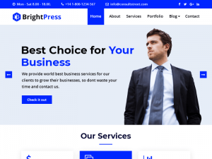 BrightPress wordpress community theme