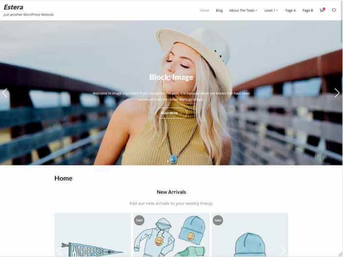 Estera - best free wordpress community theme