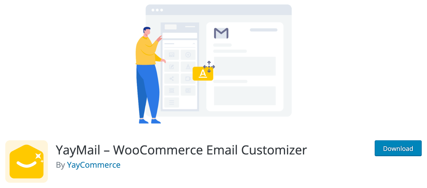 Download YayMail plugin from WordPress