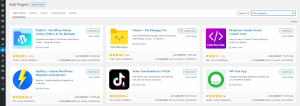 Adding plugins into WordPress