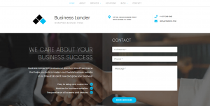 Business lander free theme