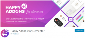 Happy addons for Elementor