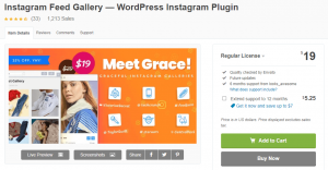 Grace Instagram Feed Plugin