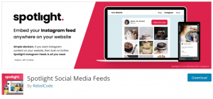 Spotlight Instagram Feed Plugin