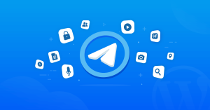 Telegram messaging app on WordPress site