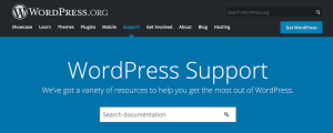 WordPress support forums