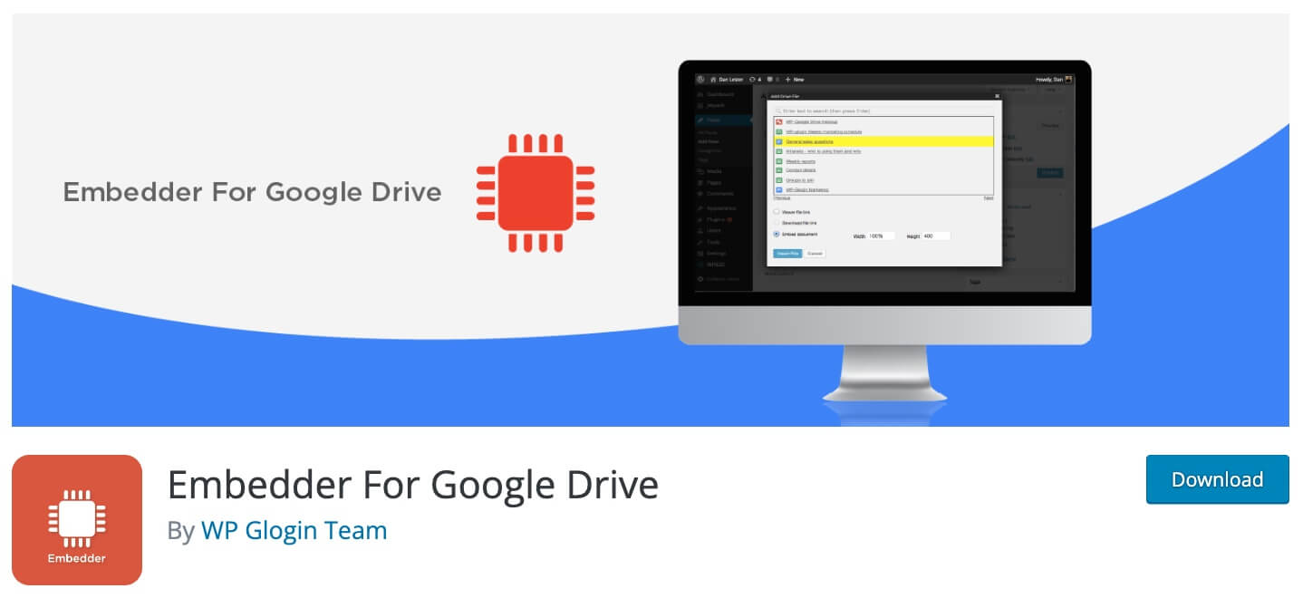 Embedder for Google Drive - WordPress document management plugin