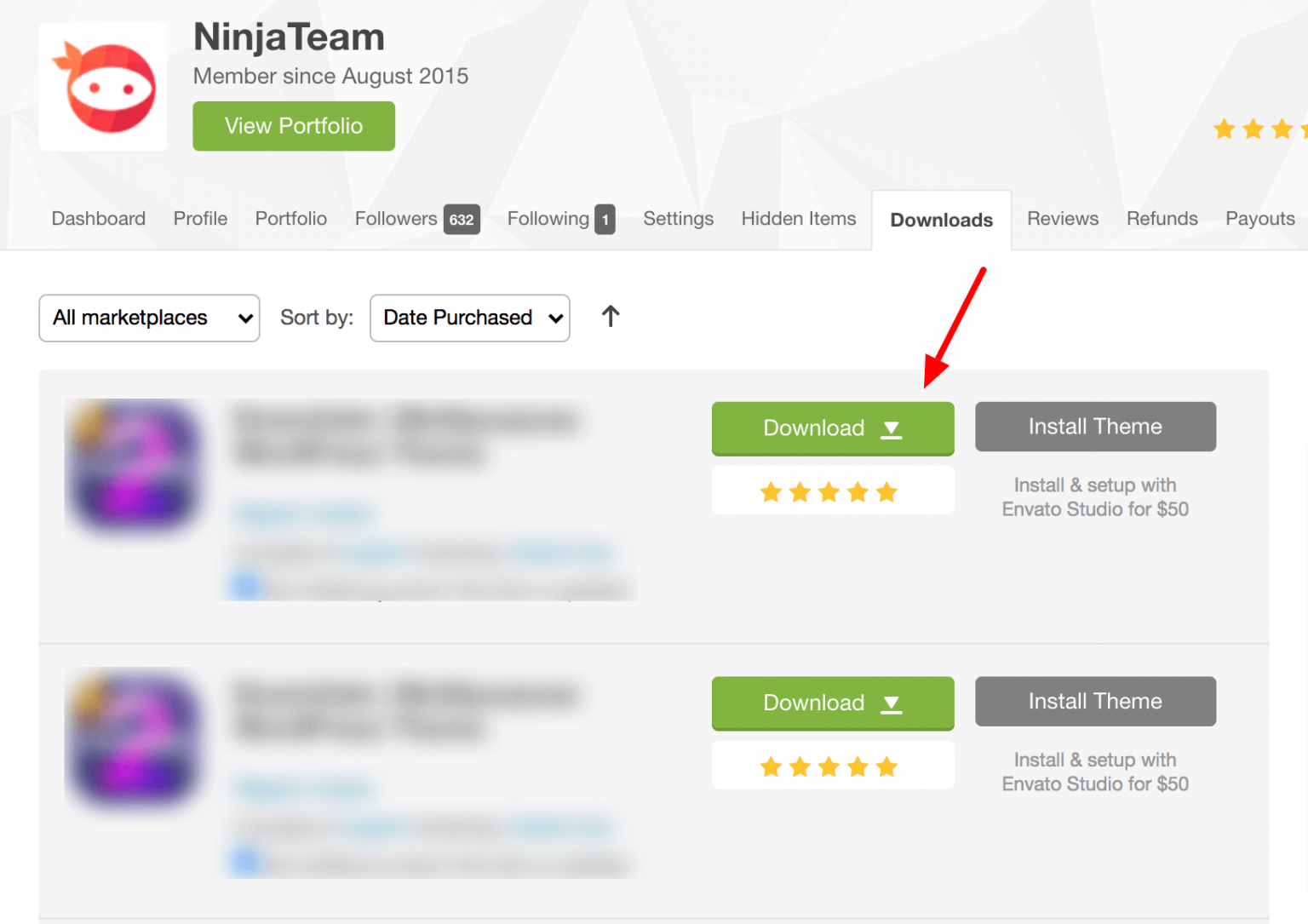 how-to-download-an-item-purchased-from-codecanyon-market-ninja-team