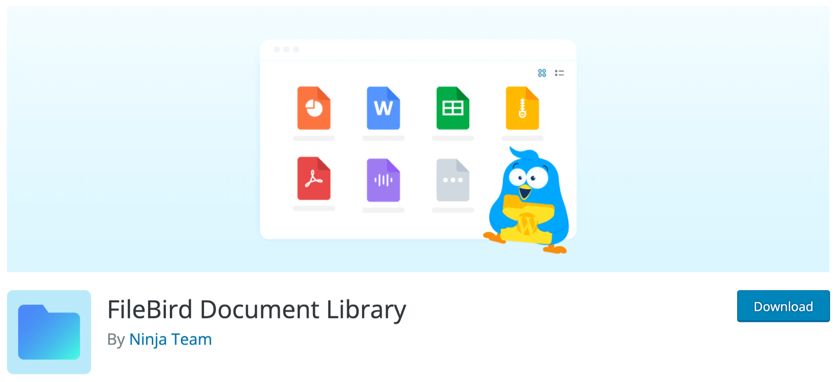 filebird document library plugin