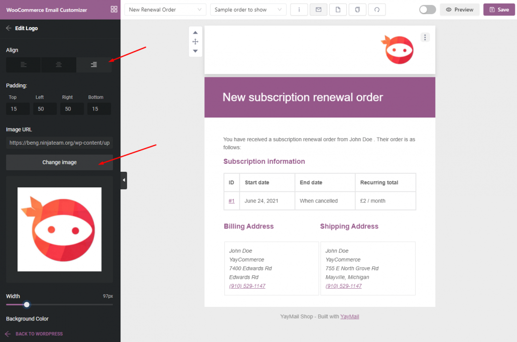 How to Customize WooCommerce Subscription Emails - Ninja Team