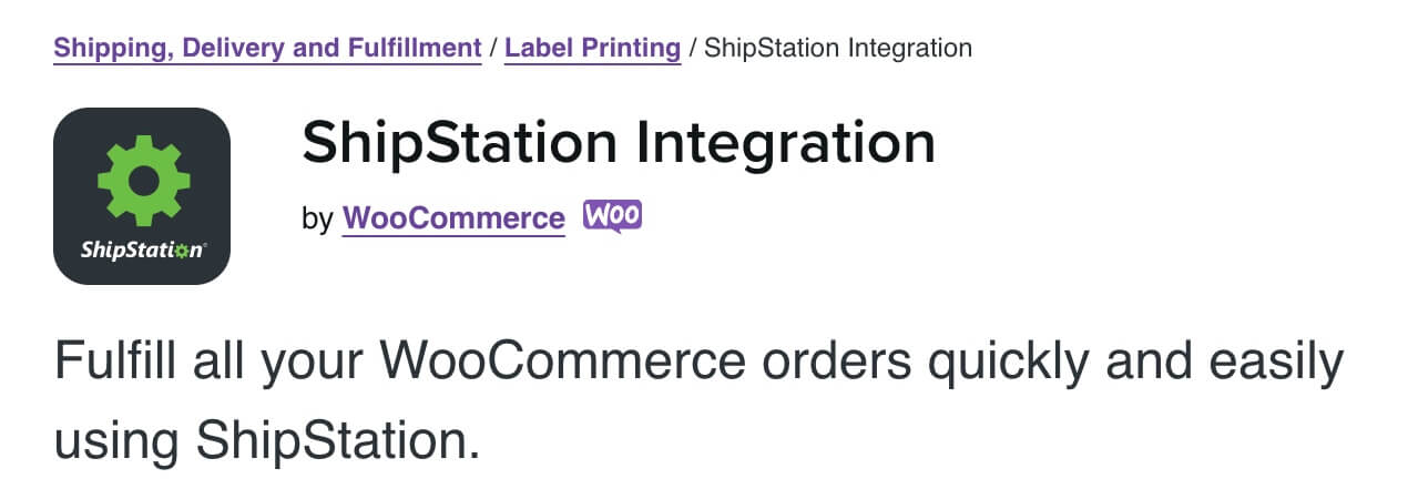 ShipStation WooCommerce integration