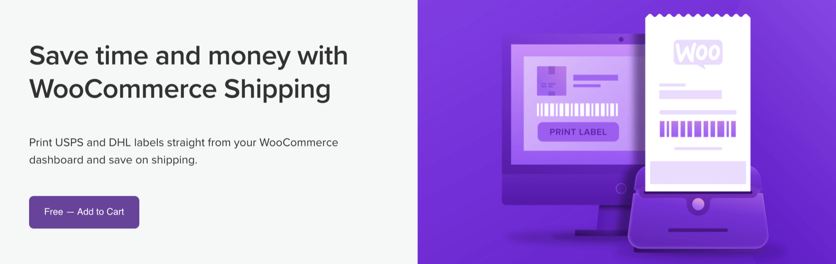 WooCommerce Shipping - Print USPS and DHL labels straight from your WooCommerce dashboard