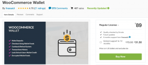 WooCommerce Wallet plugin on Codecanyon