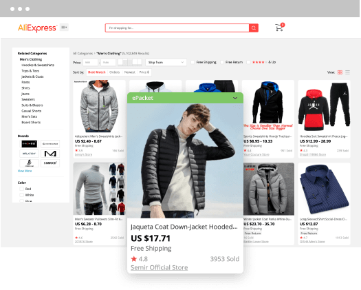 AliExpress store front