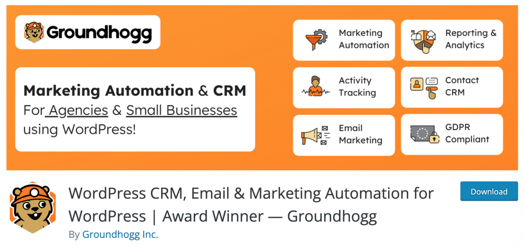 groundhogg wordpress crm marketing automation