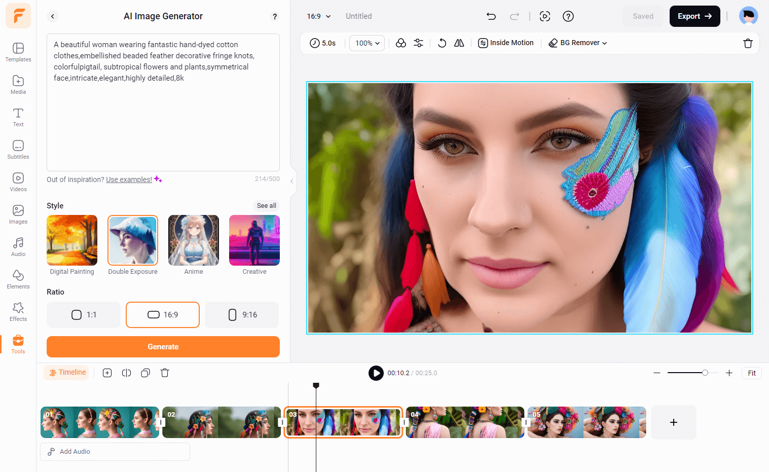 FlexClip AI Image Generator and Video Maker