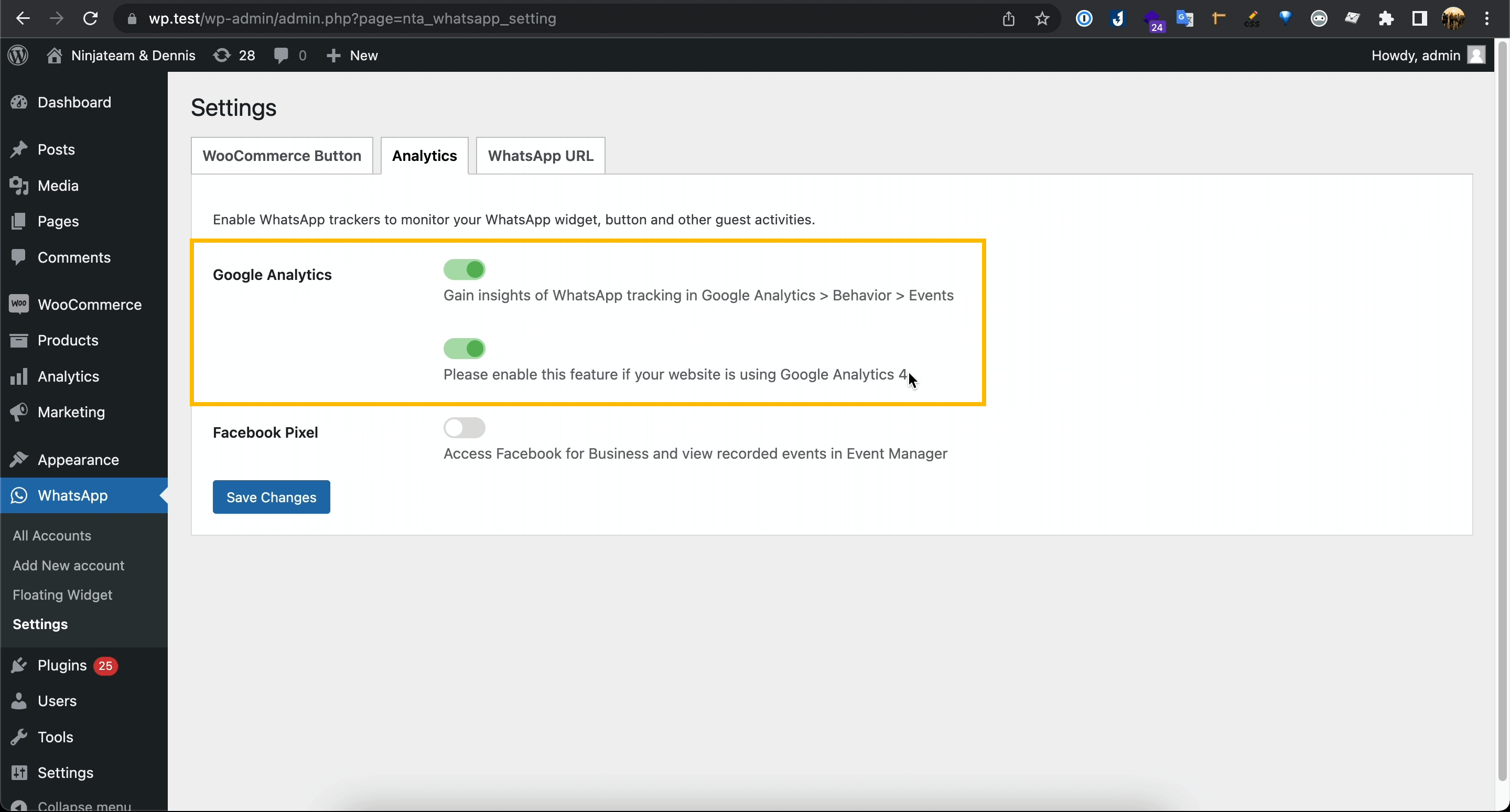 Enable Event Tracking For Google Analytics 4 Ninja Team