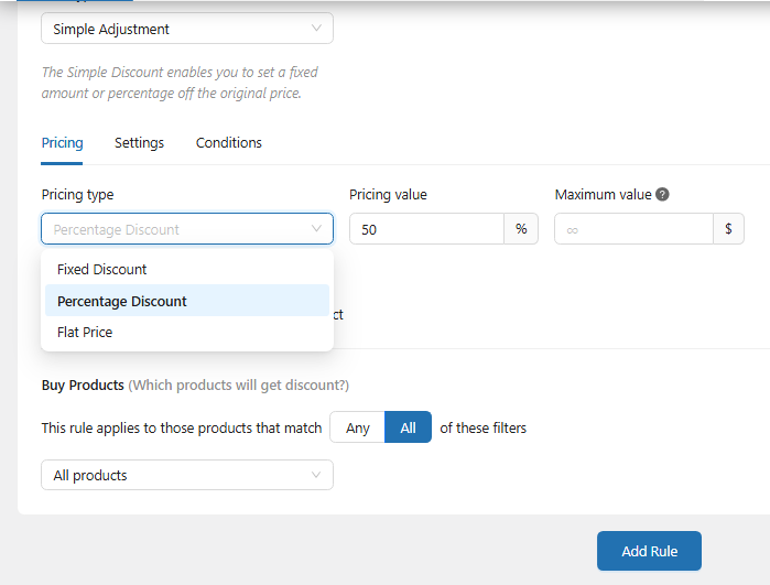pricing type