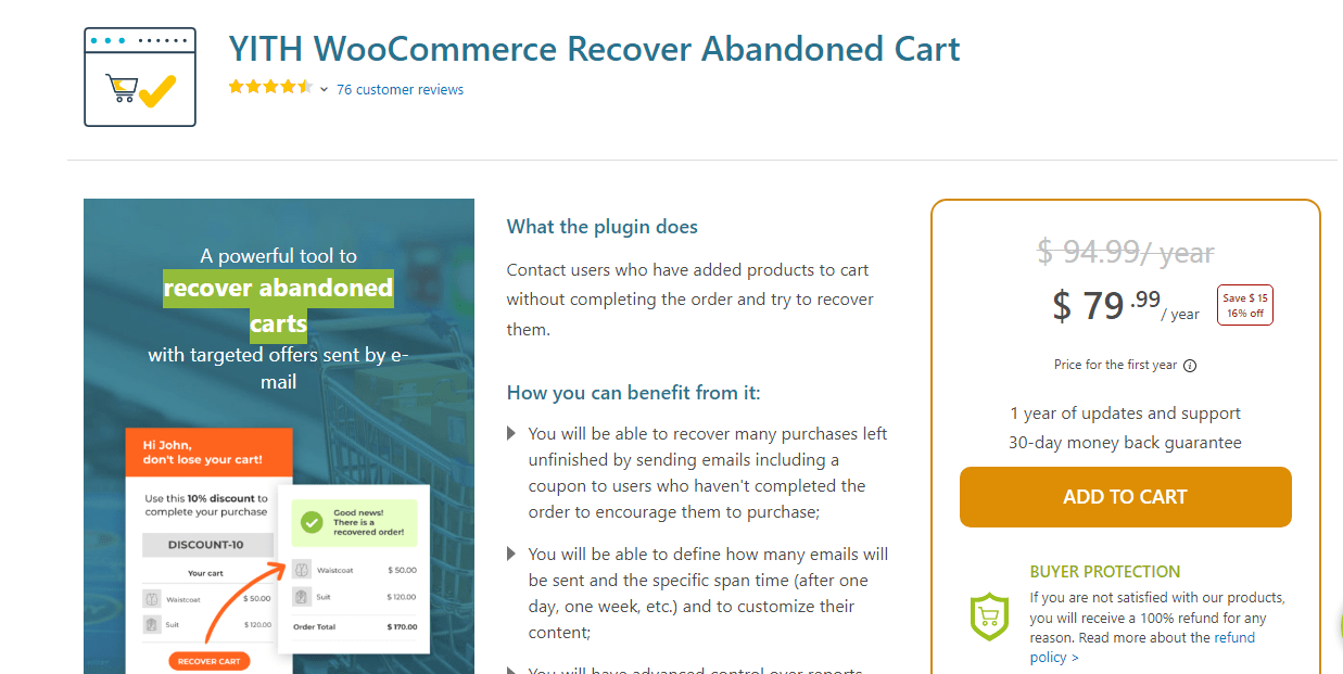 yith woocommerce abandoned cart