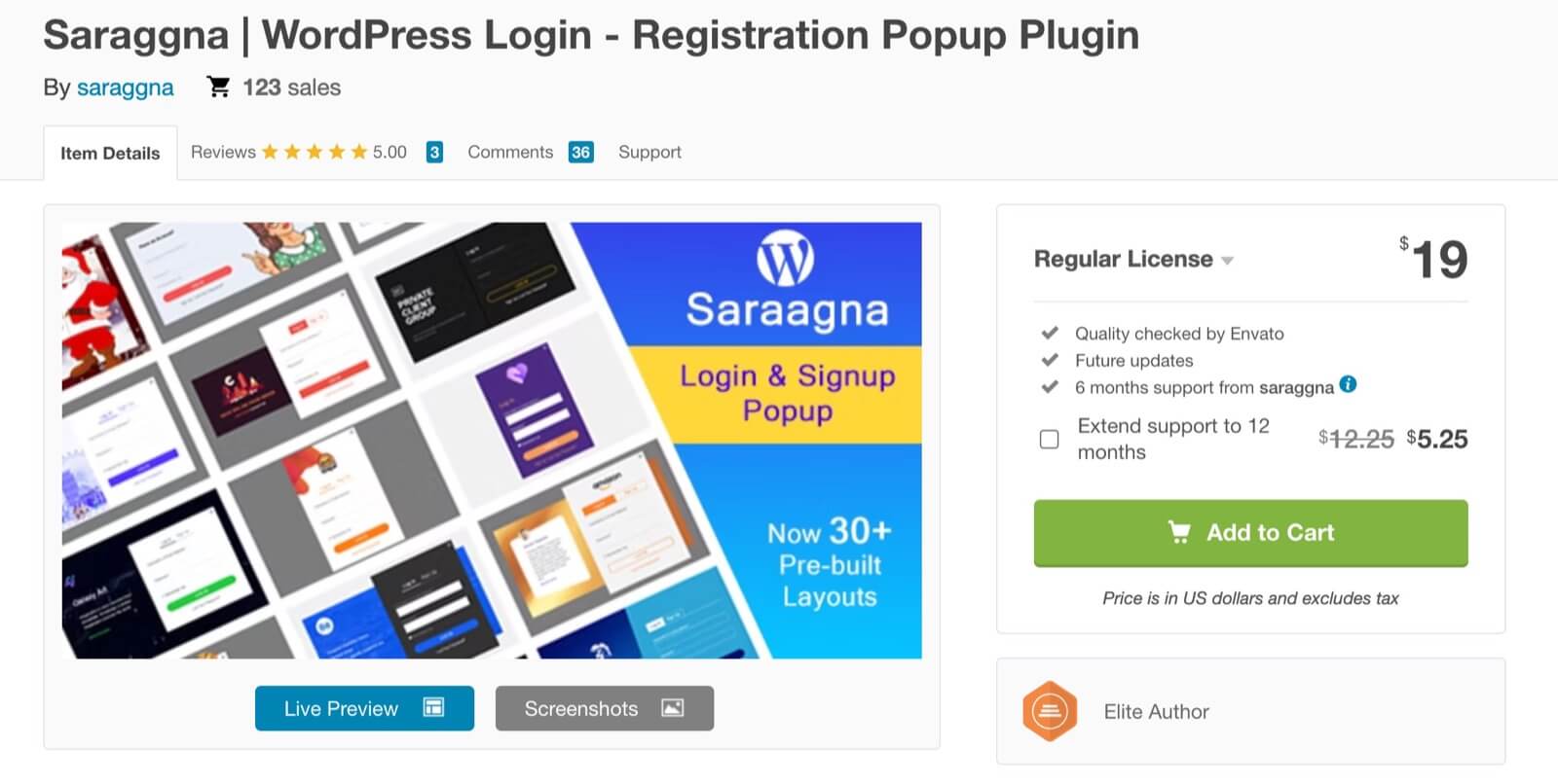 WordPress Login - Registration Popup Plugin on Envato Codecanyon