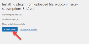 activate woocommerce subscriptions