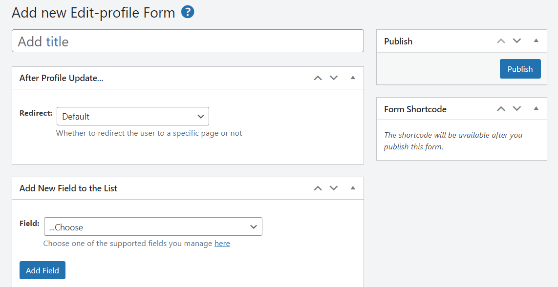 Add new WordPress custom login form